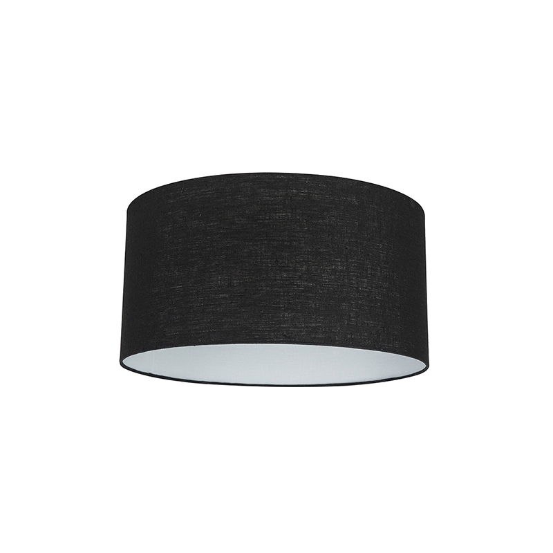 QAZQA Stoffen lampenkap 50/50/25 - Zwart