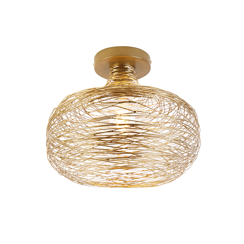 QAZQA Design plafondlamp - Sarella - Goud