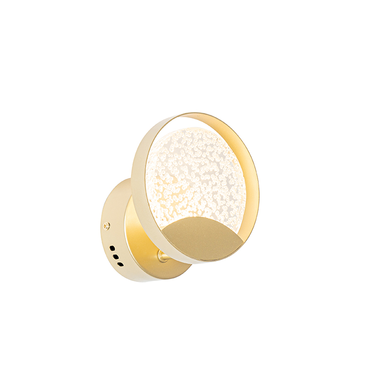 QAZQA Design wandlamp goud incl. LED - Patrick