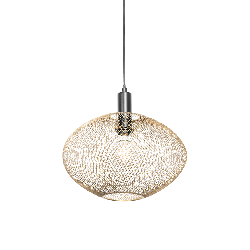 QAZQA Industriële hanglamp goud - Molly