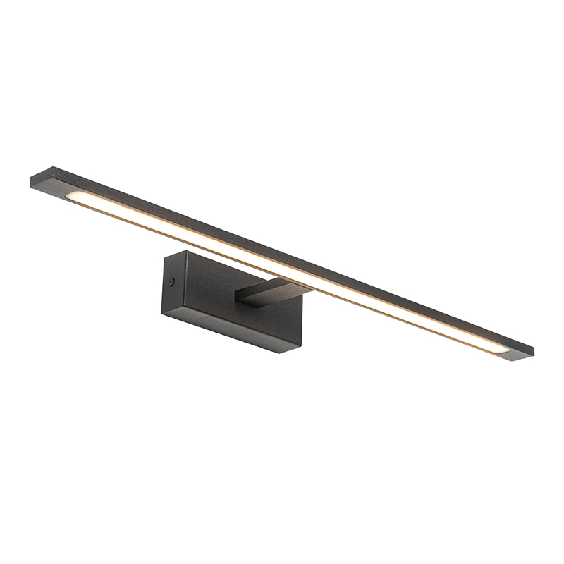 QAZQA Moderne wandlamp 62 cm incl. LED IP44 - Jerre - Zwart