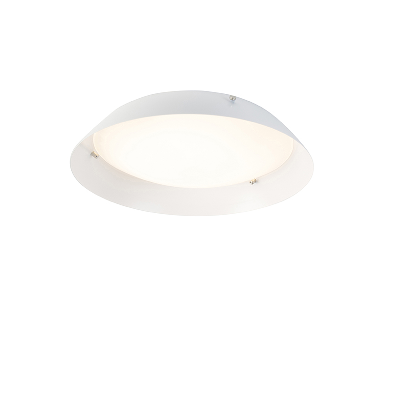 QAZQA Moderne plafondlamp wit 30 cm incl. LED - Bjorn