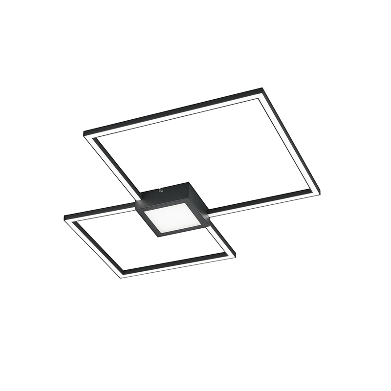 Trio Leuchten Plafondlamp grijs incl. LED 3-staps dimbaar - Cindy