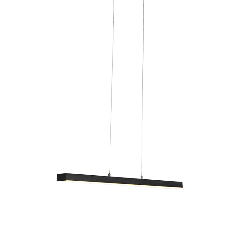 Trio Leuchten Hanglamp vier staps dimbaar incl. LED met touch dimmer - Oganda - Zwart