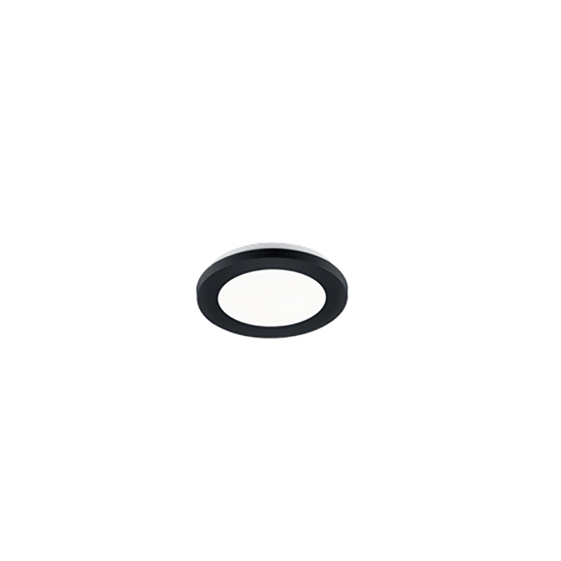 Trio Leuchten Plafonnière 17 cm incl. LED 3 staps dimbaar IP44 - Lope - Zwart