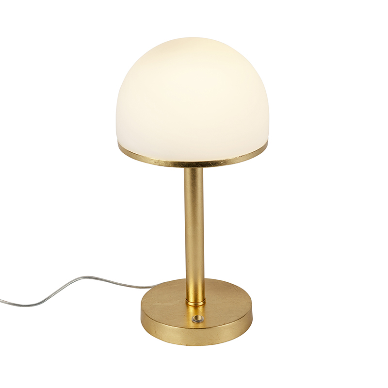 Trio Leuchten Vintage tafellamp goud incl. LED en touch - Bauhaus