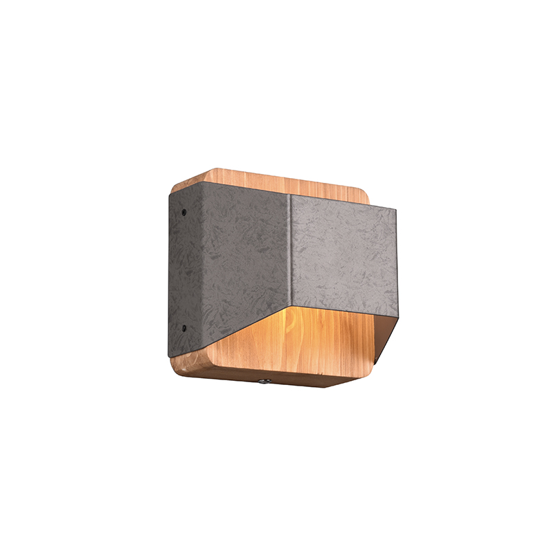 Trio Leuchten Wandlamp staal 12 cm incl. LED 3-staps dimbaar - Tyko