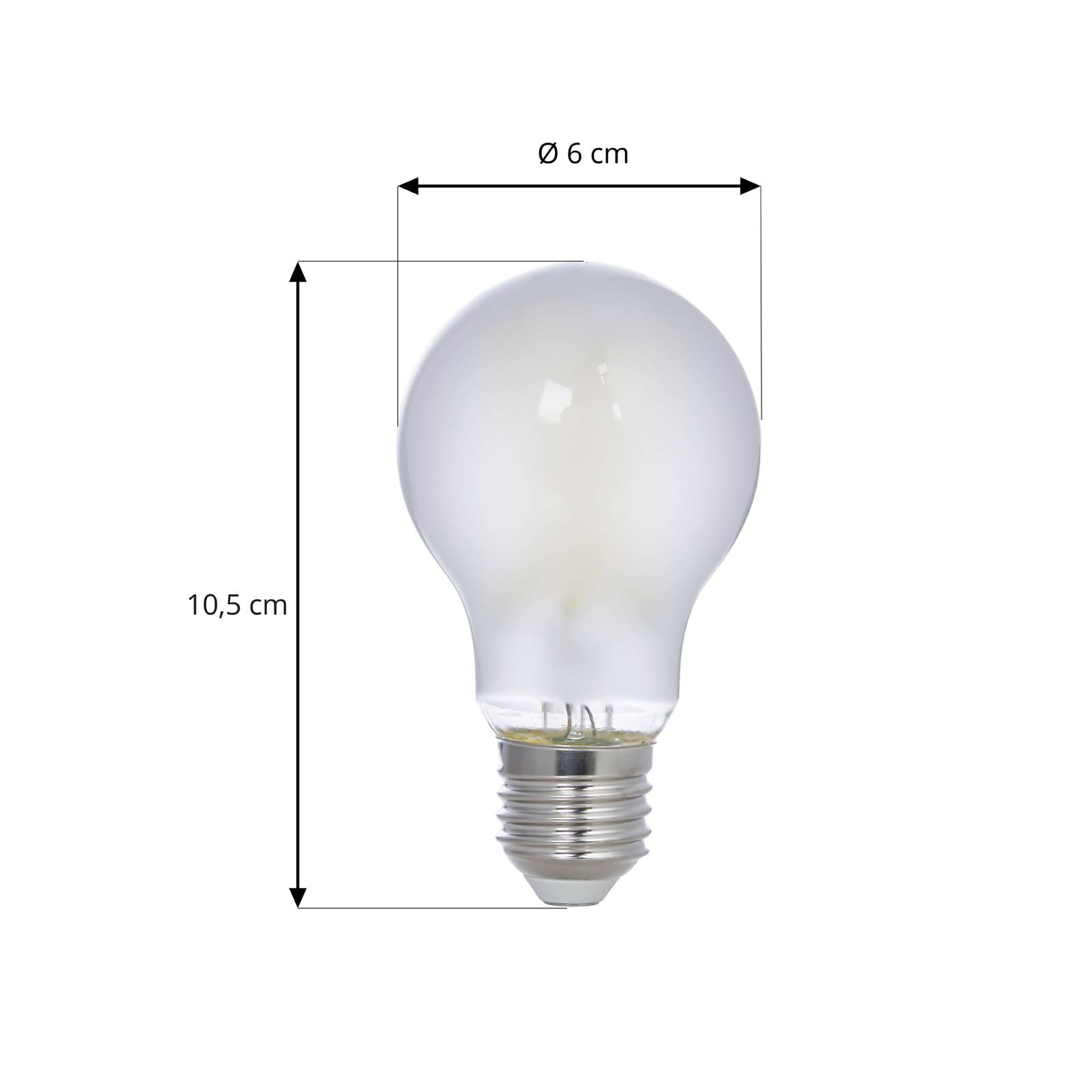 Arcchio LED filament lamp, E27 4,9W, 3.000K, 1060 lm