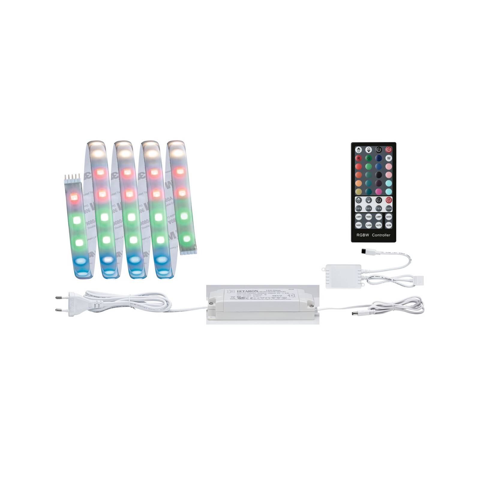 Paulmann Paulmann LED Strip Max LED Basisset 150 cm RGB + wit - Silver