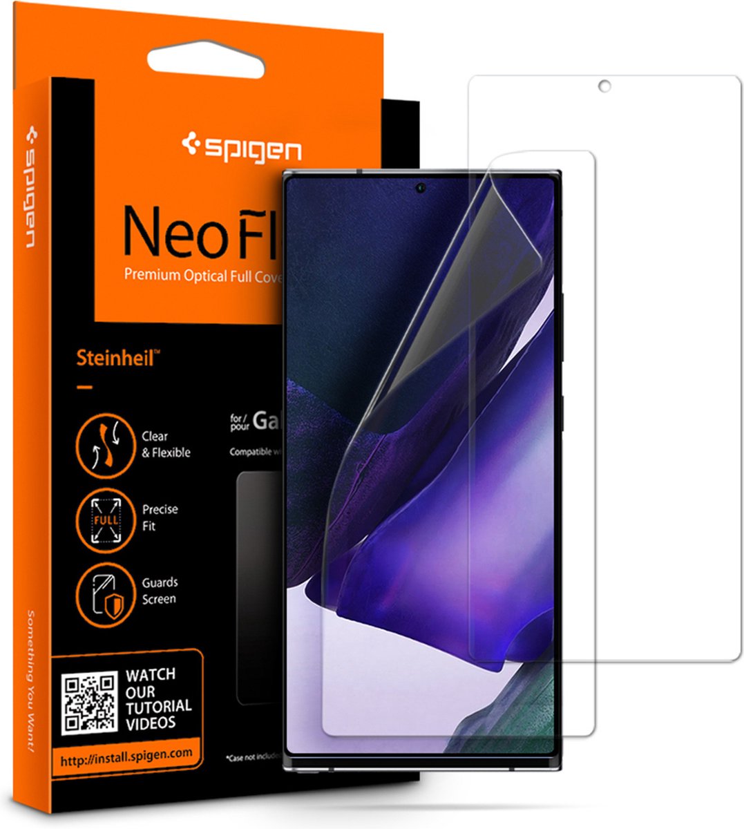 Spigen Spigen Neo Flex HD Screenprotector Geschikt Voor Samsung Note 20 Ultra - 2 Stuks