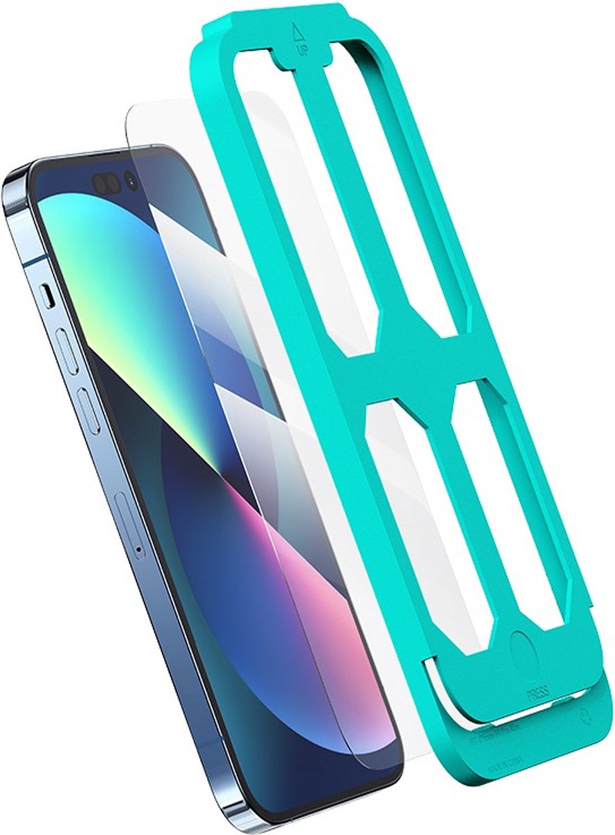 USAMS Full Screen HD Screenprotector met installatie hulpmiddelen - Geschikt Voor iPhone 14 Pro