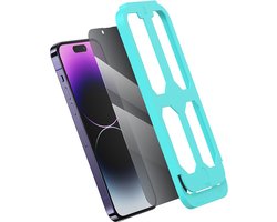 USAMS Privacy Screenprotector met installatie hulpmiddelen - Geschikt Voor iPhone 14 Pro