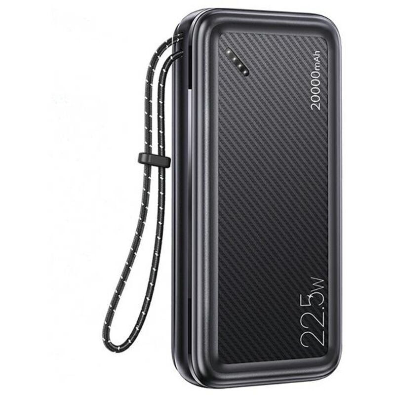 USAMS 20000mAh Powerbank - Snel Opladen Voor Onderweg - Zwart