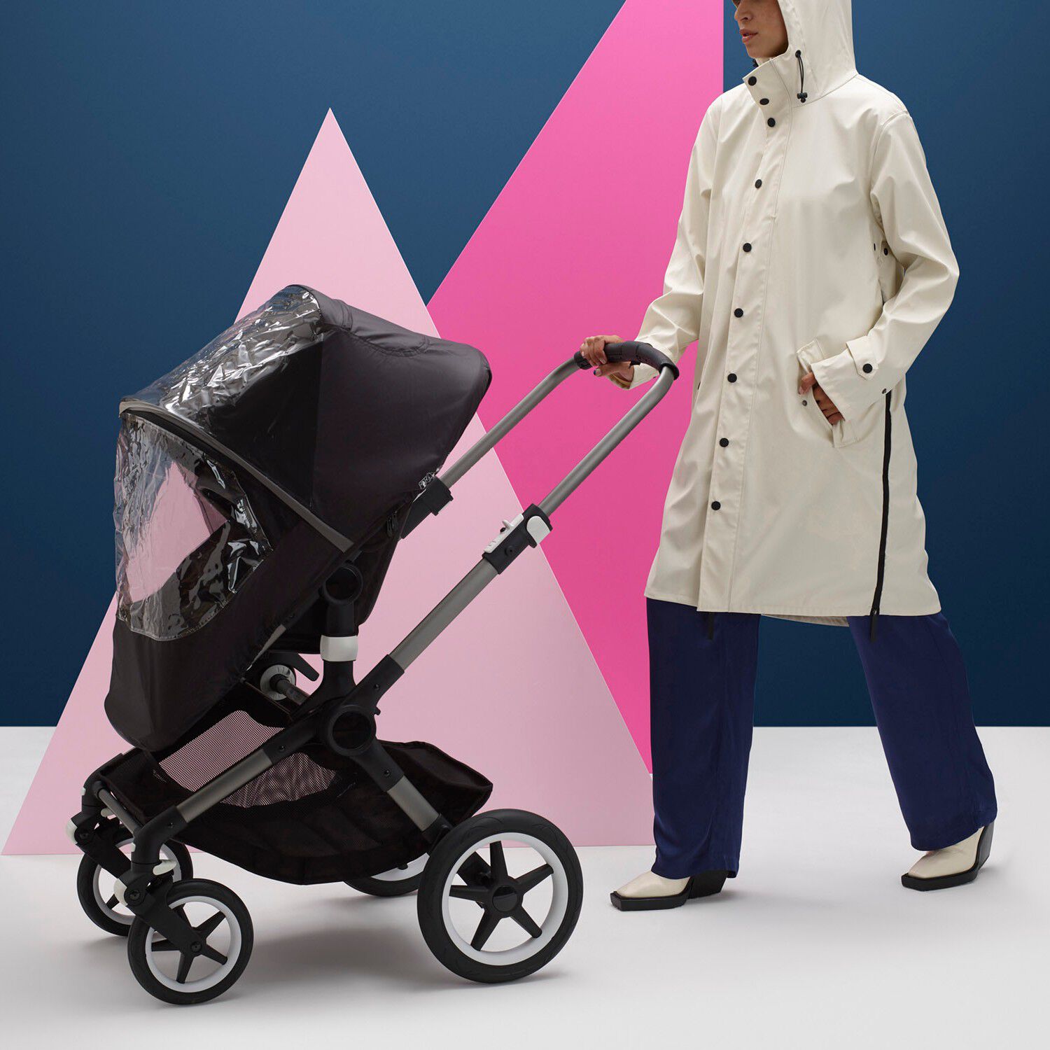 Bugaboo Fox/Lynx/Cameleon high performance regenhoes - Zwart