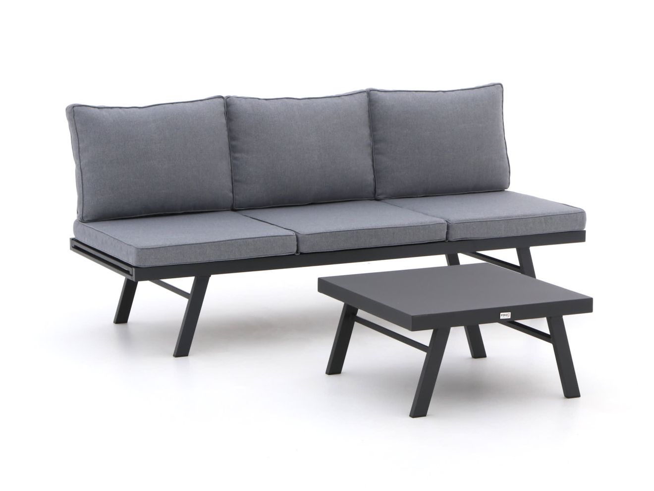 Forza Forza Vadena lounge tuinset 2-delig verstelbaar - Laagste prijsgarantie! - Grijs