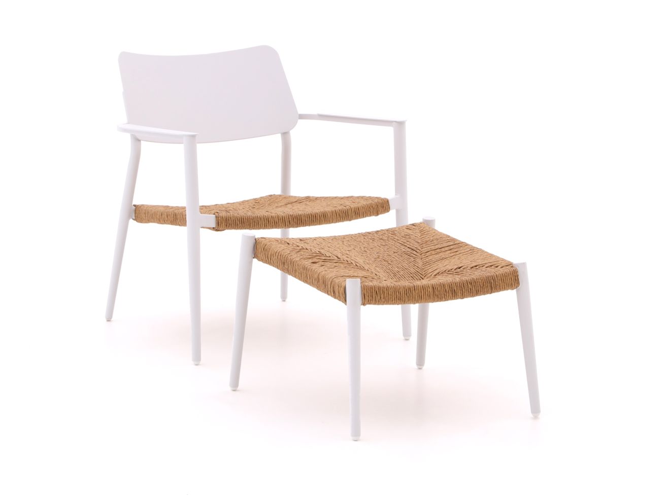 Bellagio Cino lounge tuinstoel stapelbaar met voetenbank - Laagste prijsgarantie!