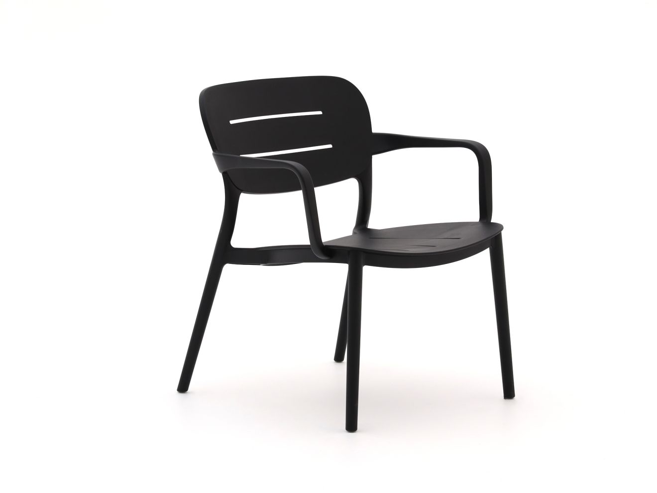 Forza Forza Pazzia lounge tuinstoel stapelbaar - Laagste prijsgarantie! - Zwart