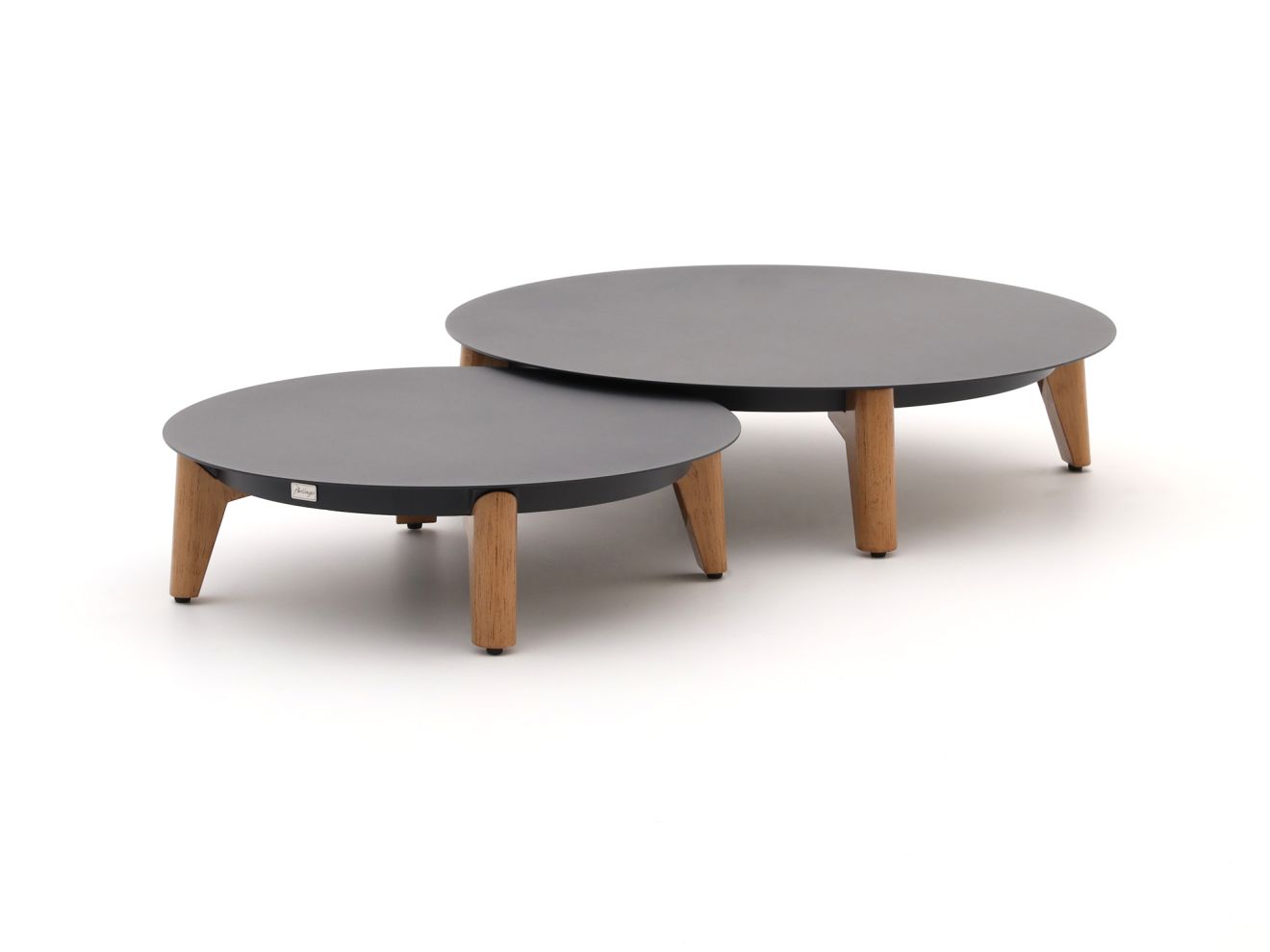 Bellagio Esenta lounge tuintafel ø86 (h:21cm)/ø 68 (h:19cm) - Laagste prijsgarantie! - Grijs