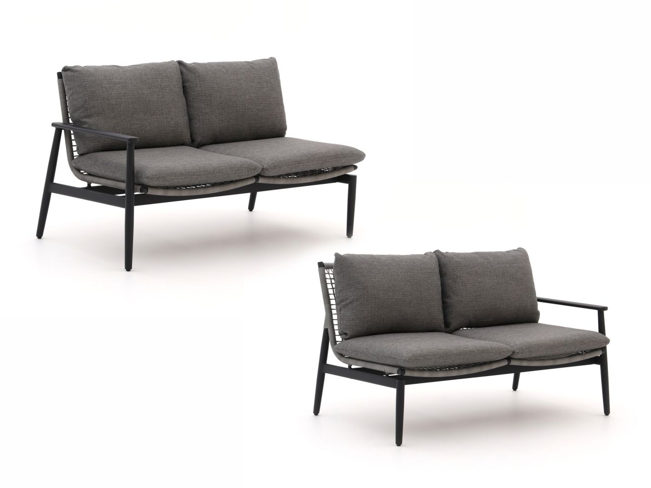 Bellagio Pizzoli loungemodule linker + rechterarm 142cm - Laagste prijsgarantie! - Grijs