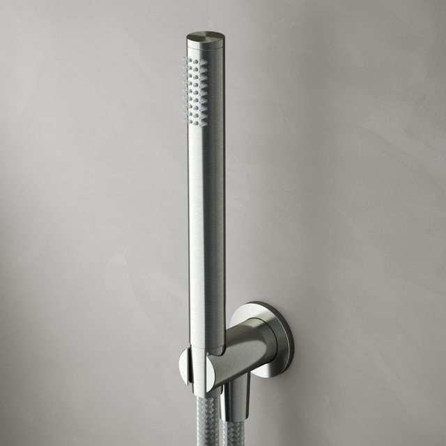 Hotbath Hotbath Archie AR440 wandsteun met uitlaat, doucheslang en handdouche RVS 316