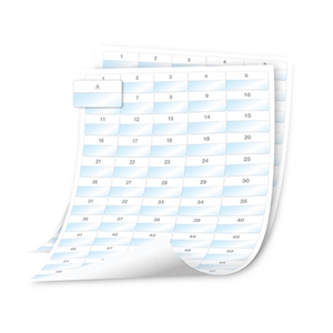 Dymo DYMO 1908555 XTL voorgesneden gelamineerde kabelwikkel op vel 41mm x 23mm (origineel)