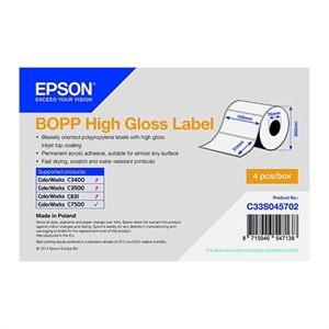 Epson Epson C33S045702 BOPP high gloss label 102mm x 51mm (origineel)