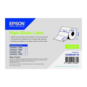 Epson Epson C33S045719 high gloss label 102mm x 152mm (origineel)