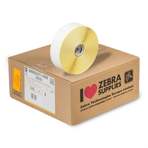 Zebra Zebra Z-Select 2000D label (800261-105) 32mm x 25mm 12 rollen (origineel)