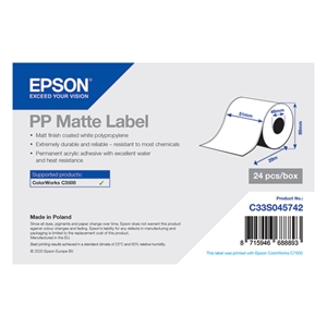 Epson Epson C33S045742 PP matte label 51mm x 29m (origineel)