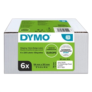 Dymo Dymo 2093092 verzend- en naambadge etiketten 6 rollen (origineel)