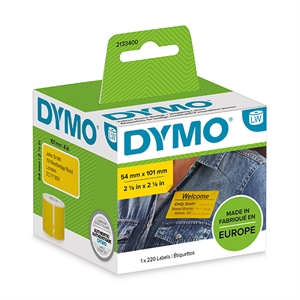 Dymo Dymo 2133400 verzend- en naambadge etiketten (origineel) - Geel