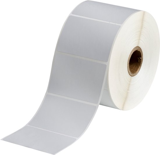 Brady BPT-19-7563-0.5 label polyester gemetalliseerd 76 x 50 mm (origineel) - Silver
