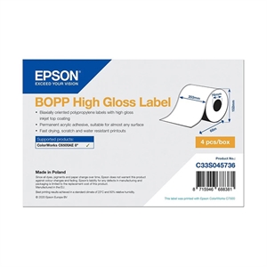Epson Epson C33S045736 BOPP high gloss label 203 mm x 68 m (origineel)