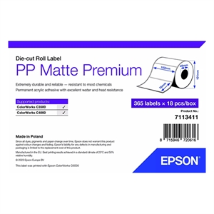 Epson Epson 7113411 PP matte label 102 x 76 mm (origineel)