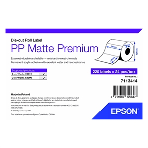 Epson Epson 7113414 PP matte label 76 x 127 mm (origineel)