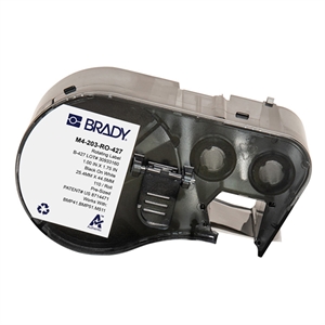 Brady Brady M4-203-RO-427 gelamineerde vinyl labels zwart op wit | 25,40 mm x 44,45 mm (origineel)