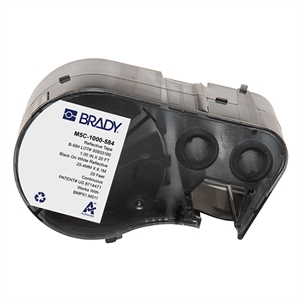 Brady Brady M5C-1000-584 reflecterende labels zwart op wit | 25,40 mm x 6,10 m (origineel)