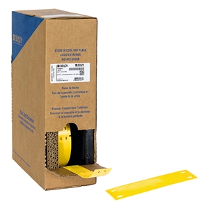 Brady Brady BM-15X75-7598-YL polyester tags | 15 mm x 75 mm (origineel) - Geel