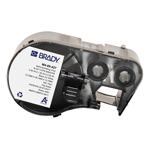 Brady Brady M4-89-427 gelamineerde vinyl labels zwart op wit/transparant | 38,1 mm x 12,7 mm (origineel)