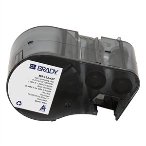 Brady Brady M5-133-427 gelamineerde vinyl labels zwart op wit/transparant | 44,45 mm x 25,4 (origineel)