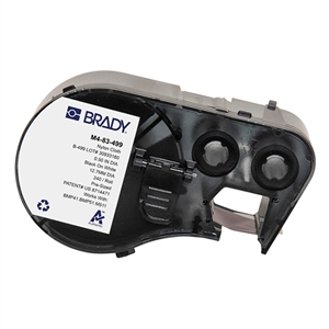 Brady Brady M4-83-499 nylonweefsel labels zwart op wit | 12,7 mm x 12,7 mm (origineel)