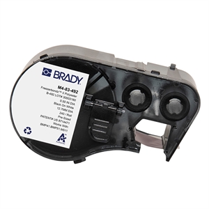Brady Brady M4-83-492 FreezerBondz polyester labels zwart op wit | 12,7 mm x 12,7 mm (origineel)