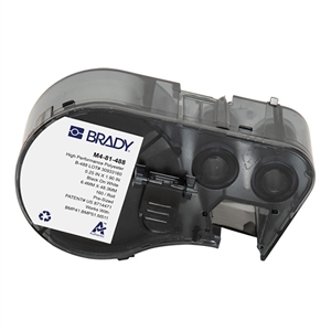 Brady Brady M4-81-488 polyester labels zwart op wit | 6,35 mm x 48,26 mm (origineel)