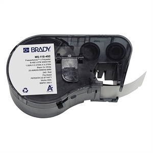 Brady Brady M5-118-492 FreezerBondz polyester labels zwart op wit | 25,4 mm x 9,53 mm (origineel)