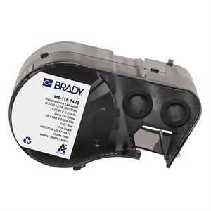 Brady Brady M5-118-7425 polypropyleen labels zwart op wit | 9,53 mm x 25,4 mm (origineel)