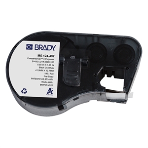Brady Brady M5-124-492 Freezerbondz polyester labels zwart op wit | 41,91 mm x 12,7 mm (origineel)