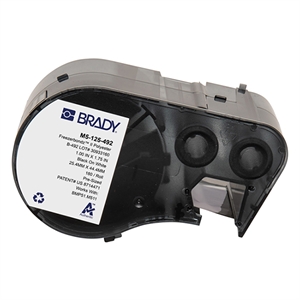 Brady Brady M5-125-492 FreezerBondz polyester labels zwart op wit | 25,4 mm x 44,45 mm (origineel)