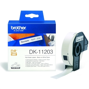 Brother Brother DK-11203 map label wit 17mm x 87mm (origineel)