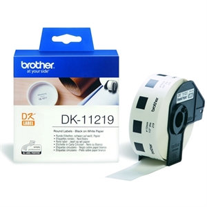 Brother Brother DK-11219 rond label wit 12mm x 12mm (origineel)