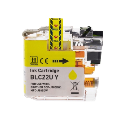Brother WL Inktcartridge geel, vervangt Brother LC22U Y 0LC22Y Replace: LC22UYXL